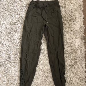 Olive Lululemon Street to Studio Pants